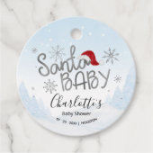 Étiquettes Cadeau Père Noël Baby Christmas Boy Baby shower (Devant)
