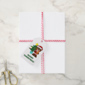 Étiquettes-cadeau Père Noël Bear Holiday (Avec de la ficelle)