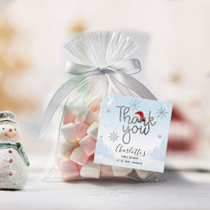 Étiquettes Cadeau Père Noël bébé Noël garçon Baby shower Merci 