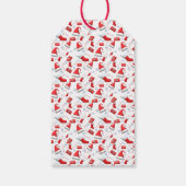 Étiquettes-cadeau Père Noël Casquette Patterned Christmas (Dos)