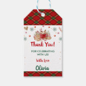 Étiquettes-cadeau Père Noël Cookies Noël fête d'anniversaire (Devant)