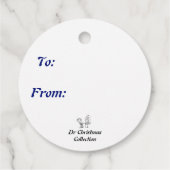 Étiquettes Cadeau Père Noël de minuit (Dos)