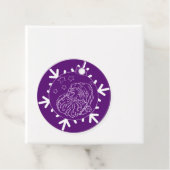 Étiquettes Cadeau Père Noël de minuit (En situation)