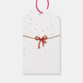 Étiquettes-cadeau Père Noël d'hiver (Dos)