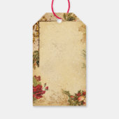 Étiquettes-cadeau Père Noël en Neige avec Roses & Musique (Dos)