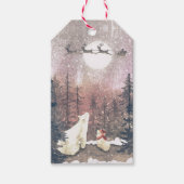 Étiquettes-cadeau Père Noël et les ours polaires (Devant)