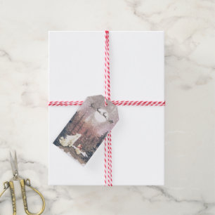 Étiquettes-cadeau Père Noël et les ours polaires