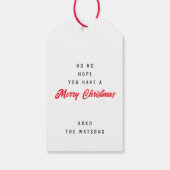 Étiquettes-cadeau Père Noël Face Christmas (Dos)