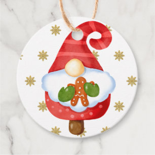 Étiquettes Cadeau Père Noël Gnome