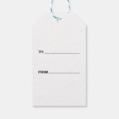 Étiquettes-cadeau Père Noël Gnome pour les jours fériés Motif Noël b (Dos)