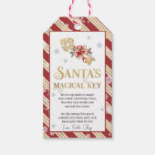 Étiquettes-cadeau Père Noël Magical Key Noël Tradition (Devant)