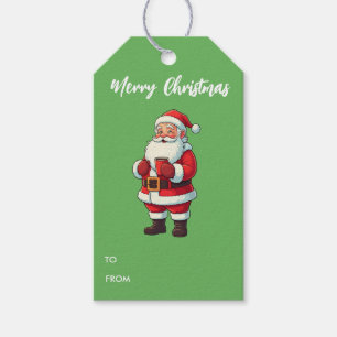 Étiquettes-cadeau Père Noël Personnalisé Boire Chocolat Chaud