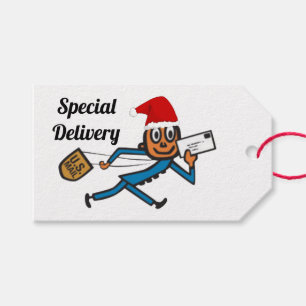 Étiquettes-cadeau Père Noël postal nostalgique