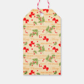 Étiquettes-cadeau Père Noël rétro, doux Noël (Dos)