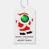 Étiquettes-cadeau Père Noël secrète (Devant)
