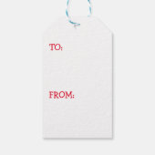 Étiquettes-cadeau Père Noël Skunk Christmas (Dos)