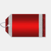 Étiquettes-cadeau Père Noël Suit Red Christmas (Dos (Horizontal))