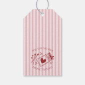 Étiquettes-cadeau Perfect Match Matchbox Bridal Shower Favor (Dos)