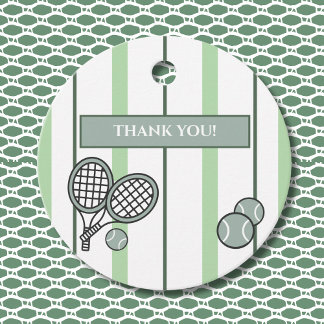 Étiquettes Cadeau Perfect Match Tennis Couple Shower Thank You