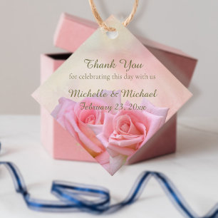 Étiquettes Cadeau Perfect Rose Roses Mariage Favour Tags