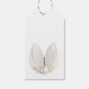 Étiquettes-cadeau Perle et coquillage