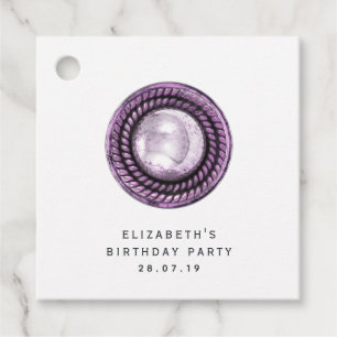 Étiquettes Cadeau Perle et dentelle ornementales