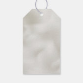 Étiquettes-cadeau Perles Blanc Luxe (Dos)