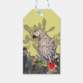 Étiquettes-cadeau Perroquet gris africain (Devant)