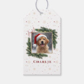 Étiquettes-cadeau Personalized Christmas Pet Photo – Holiday  (Devant)