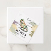 Étiquettes Cadeau Personalized Dinosaur Birthday Thank You (En situation)