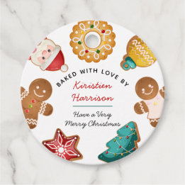 Étiquettes Cadeau Personalized Gingerbread Cookies Baking Holiday