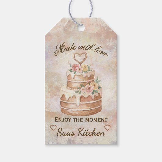 Étiquettes-cadeau Personalized Handmade- Love custom kitchen lable (Devant)