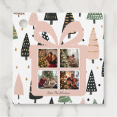 Étiquettes Cadeau Personalized Modern Pink Christmas Gift Box (Devant)