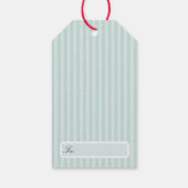 Étiquettes-cadeau Personalized Preppy Coastal Tree Christmas (Dos)