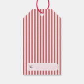 Étiquettes-cadeau Personalized Preppy Coastal Tree Christmas (Dos)