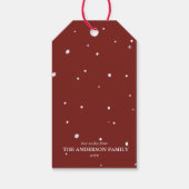 Étiquettes-cadeau Personalized Reindeer “Oh Deer Christmas Is Here” (Dos)