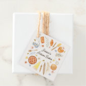 Étiquettes Cadeau Personalized Watercolor Pastry Baking Bakery (En situation)