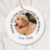 Étiquettes Cadeau Personnalisé Chien Mariage Favoriser Chien d'honne (Devant)