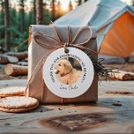 Étiquettes Cadeau Personnalisé Chien Mariage Favoriser Chien d'honne<br><div class="desc">Elégant photo de l'animal de compagnie mariage faveurs ajouter votre photo d'animal de compagnie préféré et message</div>