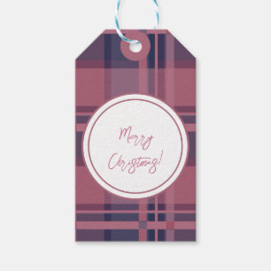 Étiquettes-cadeau Personnalisé rose écossais Lady Tartan Motif