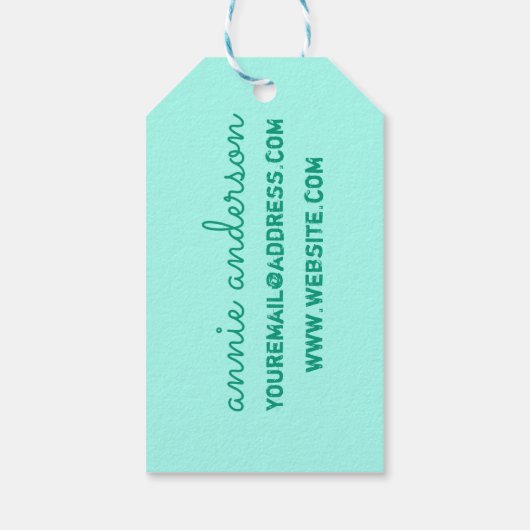 Étiquettes-cadeau personnalisées (Dos)