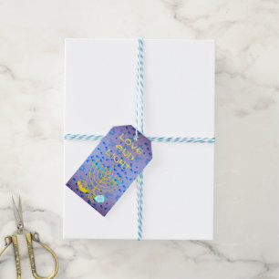Étiquettes-cadeau Personnaliser l'AMOUR ET LA LUMIÈRE Hanoukka Tags 
