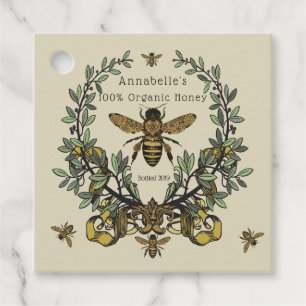 Étiquettes Cadeau Personnaliser le miel victorien orné