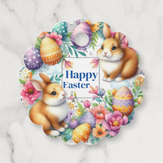 Étiquettes Cadeau Personnaliser Les Cadeaux De Pâques Fleurs de Prin