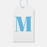 Personnaliser monogramme initial bleu clair blanc