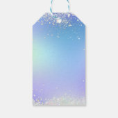 Étiquettes-cadeau Personnaliser Parties scintillant Bleu Violet Mari (Dos)