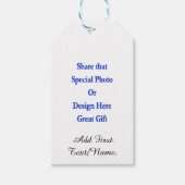 Étiquettes-cadeau Personnaliser une image différente dans le texte n (Devant)