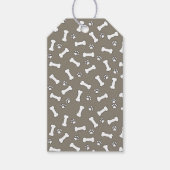 Étiquettes-cadeau Pet Chien Anniversaire mignon Chiot Empreinte de p (Devant)