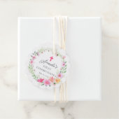 Étiquettes Cadeau Pétales délicates Première Communion sainte (En situation)