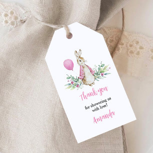 Étiquettes-cadeau Peter Rabbit Baby shower Merci de